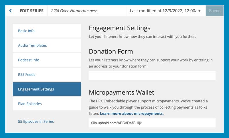 Setting up Web Monetization in Dovetail